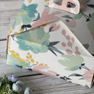 Maletin floreado 30x30x10