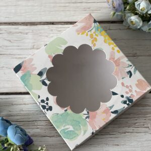 Visor nube floreada 18x18