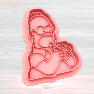Cortante + Stamp HOMERO TOMANDO MATE (7,5 cms) art. 2816
