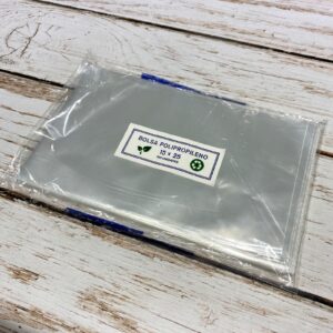 Bolsa polipropileno 15x25 cm.