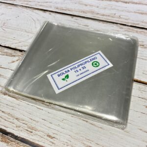 Bolsa polipropileno 15x35 cm.