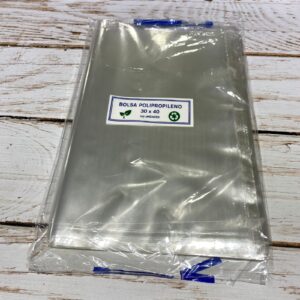 Bolsa polipropileno 30x40 cm.