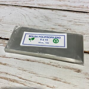 Bolsa polipropileno 6x15 cm. x 200 u.