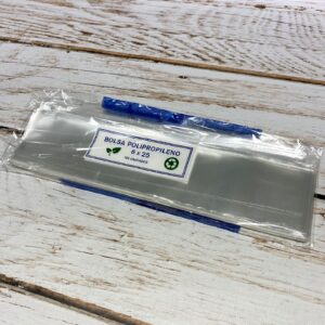 Bolsa polipropileno 6x25 cm.