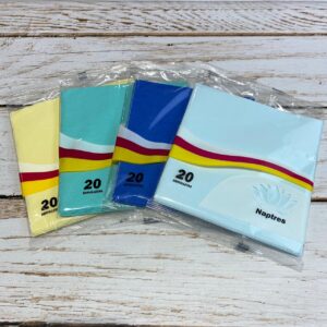 servilletas colores varios x 20 C.A