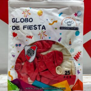 Globos De Latex RIVER x 25 unid. IMP. 33350