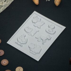 Molde Bombón Acetato Animales Granja 1724 C.A.