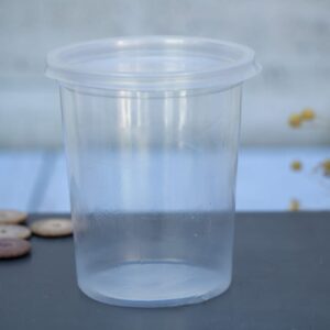 Pote Plástico con Tapa 1/2