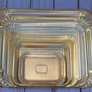 Bandeja Dorada Rectangular  5 kg