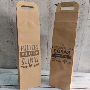 Bolsas Riñon Kraft IMPRESA / LISA  N° 6 - 11x40x9 cm.