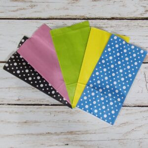 Bolsitas con fuelle papel Color x 10 u.