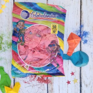 Globos Látex Rosa X 50 Unid. GLOBOLANDIA 3085