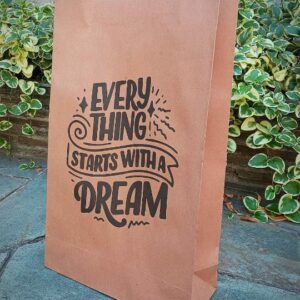 Bolsas Riñon Kraft IMPRESA N° 3 - 22x30x9 cm.