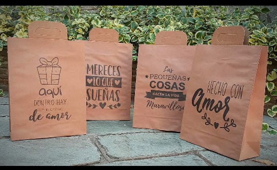 Bolsas Riñon Kraft IMPRESA N° 2 - 19x23x9 cm.