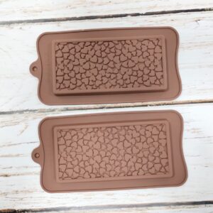 Molde Silicona Tableta Chocolate Corazones IMP.71697