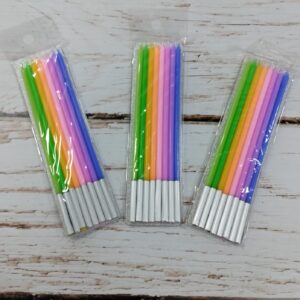 velas multicolor fluor x 8 IMP.
