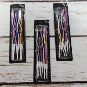 velas metalizadas multicolor con ondas x 6 IMP. 6628