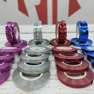 cinta ribone metalizada de 5 mm. x 10 mt. - colores varios
