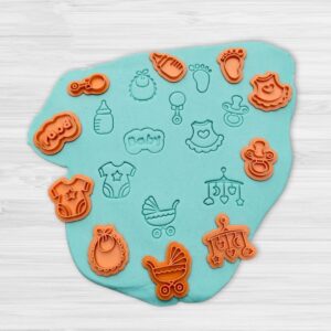 set mini  stamps sellos baby shower x 10 cod. 2164