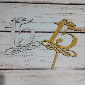 Pinche-Topper Mis 15 Fibrofacil Plateado o Dorado C.A. 10777