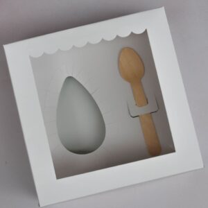 CUADRADA blanca 1/2 huevo