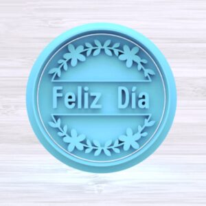 Cortante + Stamp FELIZ DÍA (D3) 5,5 cm. cod. 1956