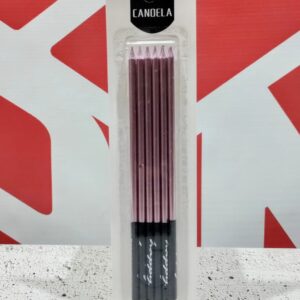 Velas Metalizadas Rosa x 6 IMP.