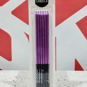 Velas Metalizadas Violeta x 6 IMP.