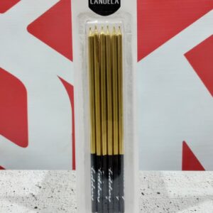 Velas Metalizadas Dorada x 6 IMP.
