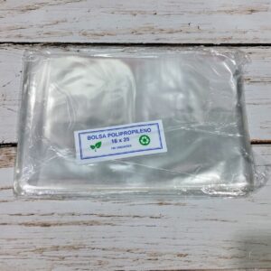 Bolsa polipropileno 16x25 cm.