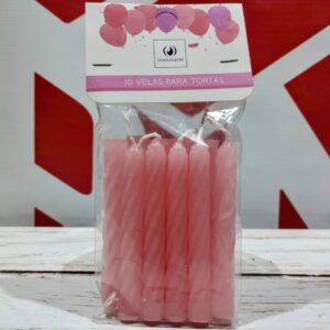 Veloncito x 10 rosa  9 cm. IMP. 22979