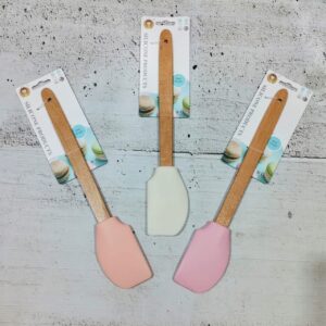 Espátula de silicona mango madera 29 cm.25312