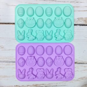 Molde Bombón  Silicona Huevos y Conejos  de Pascua IMP.