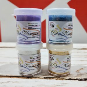 Colorante en Polvo Comestible Perlado - Dorado/Blanco/Lila/Turquesa / Salmon / Rosa Gold LAUACU x 5 grs.