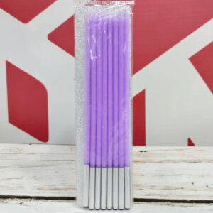 Vela 15 cm. Blister x 8 unid. Violeta