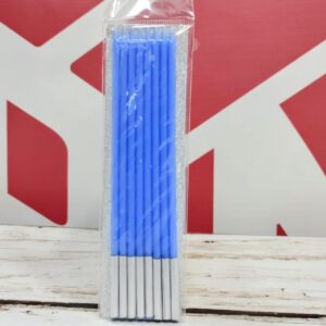 Vela 15 cm. Blister x 8 unid. Azul
