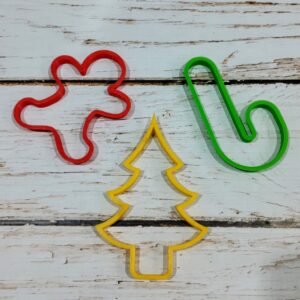 Cortantes Navideños Surtidos 12 cm. aprox.  Arbolito-Jengibre-Bastón.
