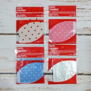 Papel Chumbo Liso 8x8 cm. x 50 unid. C.A.