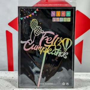 Topper Feliz Cumple Multicolor Degradé IMP.34806