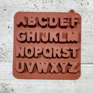 Molde Bombón Silicona Abecedario Letra Gorda IMP.34654
