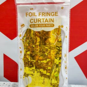 Cortina Metalizada Dorada IMP. 37126