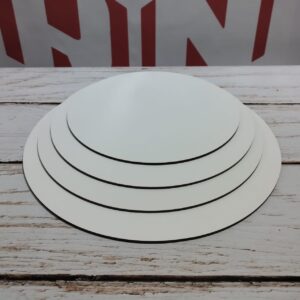 Base MDF REDONDO blanco 20 cms.