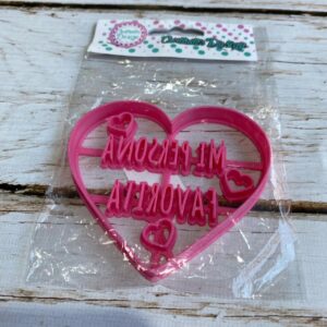 cortante marcador corazón + sello económico "mi persona favorita" C. A.  6659