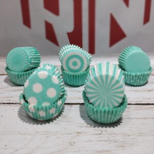 Pirotines Fantasía verde aqua  N° 10
