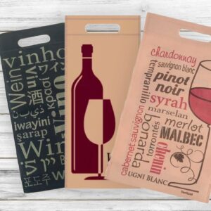 Bolsa de Friselina Riñón Impresa para Vinos.