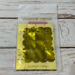 Cortinas Metalizada Shimmer Panel Dorada  IMP. 42097