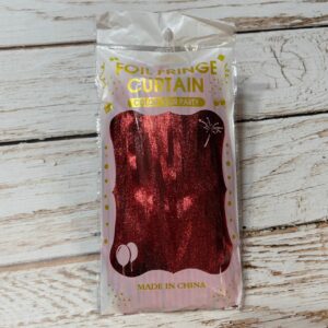 Cortinas Gibreada Roja IMP. 42089