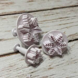 Cortante Expulsor Set  x 3 Copos de Nieve IMP 41369