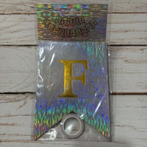 Cartel Feliz Cumple Laser Vertical Plata  IMP.38361