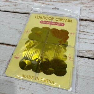 CORTINA METALIZADA CUADRADOS BRICK WALL 1X2 M 43795